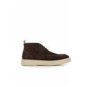 Donkerbruine Suède Chukka Laarzen Officine Creative , Brown , Heren