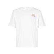Scandinavische Stijl T-Shirt Samsøe Samsøe , White , Heren