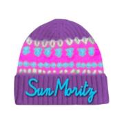 Zachte Noorse Jacquard Sun Moritz Beanie MC2 Saint Barth , Multicolor ...