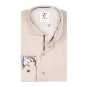 Beige Business Overhemd Slim Fit R2 Amsterdam , Beige , Heren