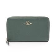 Pre-owned Leather wallets Coach Pre-owned , Green , Dames