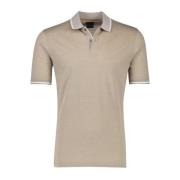 Beige Polo met Korte Mouwen Bugatti , Beige , Heren