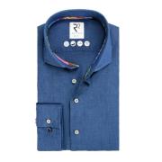 Blauw Business Overhemd Slim Fit R2 Amsterdam , Blue , Heren