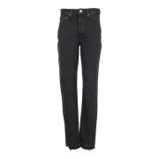 Retro High Rise Skinny Boot Jeans Re/Done , Black , Dames