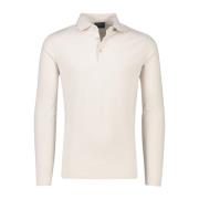 Beige Polo met Lange Mouwen Cavallaro , Beige , Heren