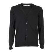 Elegant Button Detail Shirt Paolo Pecora , Black , Heren