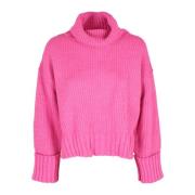 Turtlenecks Akep , Pink , Dames