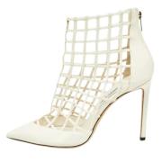 Pre-owned Leather heels Jimmy Choo Pre-owned , White , Dames