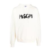 Ivory Sweater Msgm , Beige , Heren