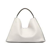 Elegant Aurora Leather Handbag Gianni Chiarini , Beige , Dames