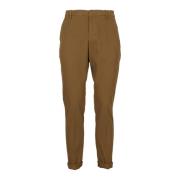 Twill Broek Dondup , Brown , Heren