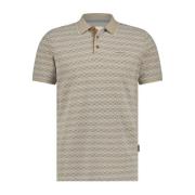 Beige Polo met Korte Mouwen State of Art , Beige , Heren