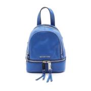 Pre-owned Leather backpacks Michael Kors Pre-owned , Blue , Dames