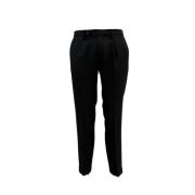 Stijlvolle Wollen Broek Michael Coal , Black , Heren