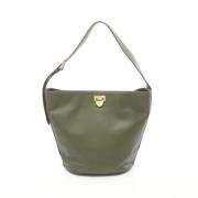 Pre-owned Leather shoulder-bags Ralph Lauren Pre-owned , Green , Dames