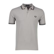 Grijze poloshirt korte mouw Fred Perry , Gray , Heren