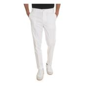 Klassieke chino`s met logo detail Boss , White , Heren