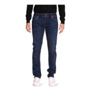 Skinny Fit Jeans met knoopsluiting Guess , Blue , Heren