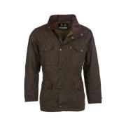 Klassieke en tijdloze Sapper Oilskin Jas in Olijf Barbour , Green , He...