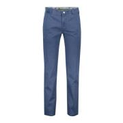 Blauwe Katoenen Chino Broek Meyer , Blue , Heren