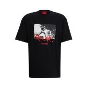 Stijlvol T-shirt voor mannen Hugo Boss , Black , Heren