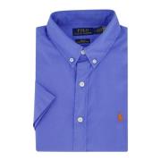 Blauw casual korte mouw overhemd Ralph Lauren , Blue , Heren