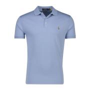 Klassieke Polo Shirt Korte Mouw Lichtblauw Ralph Lauren , Blue , Heren
