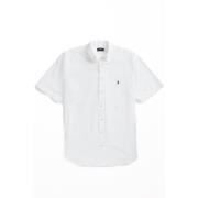 Wit casual korte mouw overhemd Ralph Lauren , White , Heren