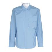 Klassieke Overhemd voor Mannen Helmut Lang , Blue , Heren