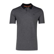 Moderne Grijze Polo Shirt Korte Mouw Hugo Boss , Gray , Heren