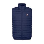 Heren Puffer Vest Diverse Kleuren Invicta , Blue , Heren