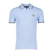 Polo Shirt Korte Mouw Lichtblauw Lyle & Scott , Blue , Heren