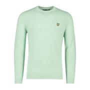 Groene Ronde Hals Trui Lyle & Scott , Green , Heren