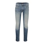 Blauwe Slim Fit Zomer Jeans Replay , Blue , Heren