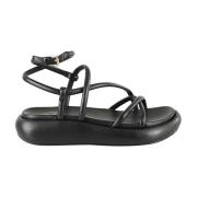 Flat Sandals ASH , Black , Dames