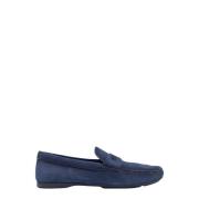 Blauwe Leren Loafer Schoenen Ss24 Church's , Blue , Heren