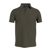 Groene Slim Fit Polo Shirt Tommy Hilfiger , Green , Heren