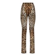 Luipaardprint Broek Dolce & Gabbana , Brown , Dames