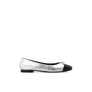 ‘Cap-Toe’ leren balletflats Tory Burch , Gray , Dames