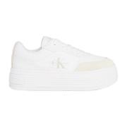 Bright White-Creamy White Sneakers Calvin Klein Jeans , White , Dames