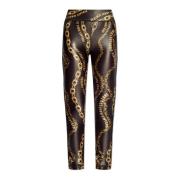 Leggings met patroon Versace Jeans Couture , Black , Dames