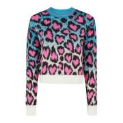 Crop Crewneck Sweater MC2 Saint Barth , Multicolor , Dames