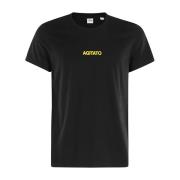 T-Shirt Agitato Aspesi , Black , Heren