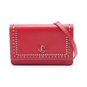 Pre-owned Leather shoulder-bags Jimmy Choo Pre-owned , Red , Dames