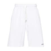 Witte Terry-Cloth Shorts met Logo MC2 Saint Barth , White , Heren
