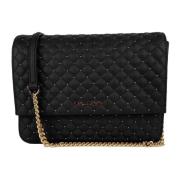 Studded Leather Crossbody Bag Baldinini , Black , Dames