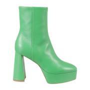 Heeled Boots Bettina Vermillon , Green , Dames