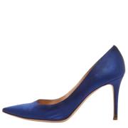 Pre-owned Satin heels Gianvito Rossi Pre-owned , Blue , Dames