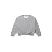 Grijze Sweatshirt met Borduurwerk en Uitgesneden Patroon Munthe , Gray...