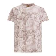 Geo Color Sand T-shirt 2805 Alviero Martini 1a Classe , Beige , Heren